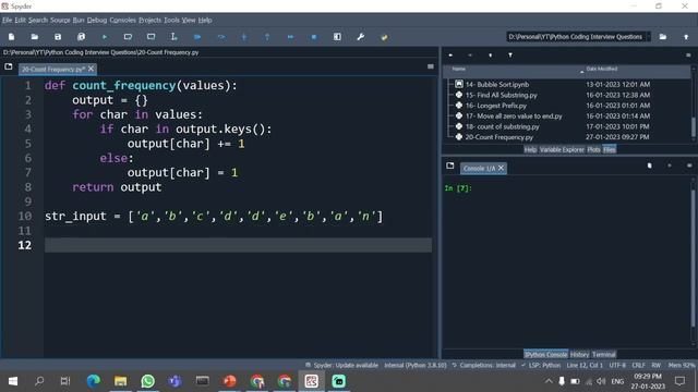 Count the frequency of words or given characters. #python #programming #pythoninhindi смотреть онлайн