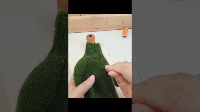 Вышивка на вязаном изделии. смотреть онлайн