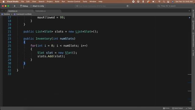 8. How to make a 2D RPG in Unity - Starting the Inventory смотреть онлайн