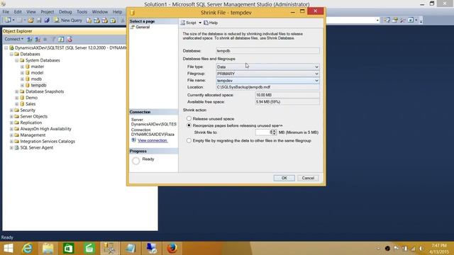 SQL Server DBA Tutorial 46-How to Reduce TempDB Size without Restarting SQL Server Services смотреть онлайн
