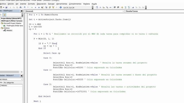 Resaltar tareas en AUTOMÁTICO | Macros en #msproject смотреть онлайн