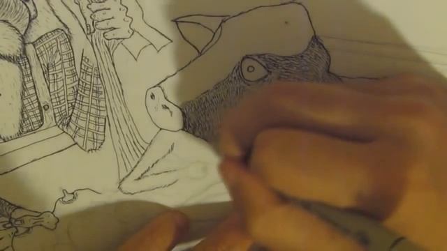 "Milk" Time-lapse Illustration, pen & ink смотреть онлайн