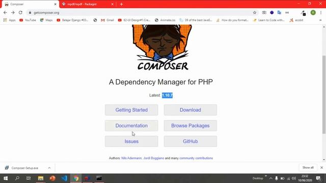 Install Composer PHP Tutorial смотреть онлайн