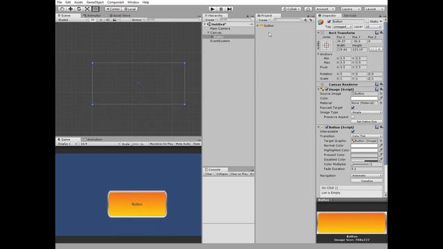 How to add a sprite image to UI button and scale it properly | Unity quick tip смотреть онлайн