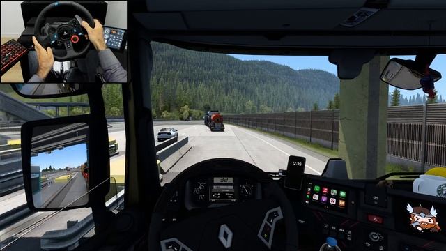 Backhoe delivery - Renault T | Euro Truck Simulator 2 | Logitech G29 Gameplay смотреть онлайн