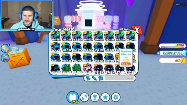 What Happens When You Fuse 12 RAINBOW DOMORTUUS Pets In Pet Simulator X!? (Roblox) смотреть онлайн