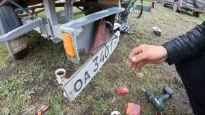 Доработка прицепа МЗСА Е/Замена штатных фонарей