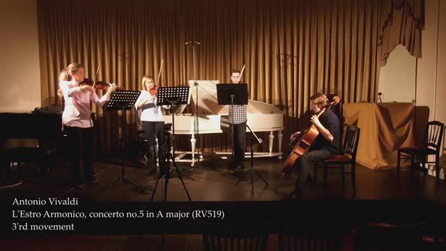 A. Vivaldi: Concerto for two violins in A major, RV519; movement III смотреть онлайн