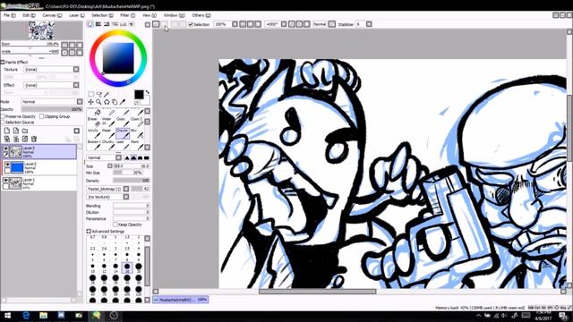 Speedpaint - Mustache In Hell смотреть онлайн