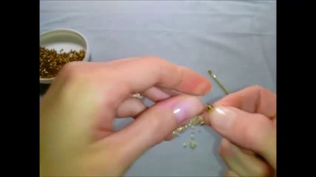 Жёлтая лилия из бисера.Часть 3 - Тычинки. смотреть онлайн