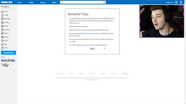 MY ROBLOX ACCOUNT WAS BANNED.. смотреть онлайн