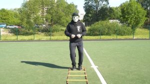 СКОРОСТЬ, СИЛА и КООРДИНАЦИЯ. Хоккейная тренировка с лесенкой..