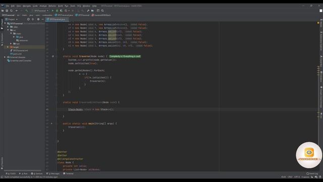 Graph Traversal Algorithm Explained (Java Stack Implementation) смотреть онлайн