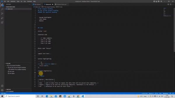 Working with Markdown in Visual Studio Code - Tutorial Part #2