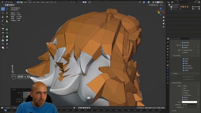 26. Head retopology 02 - Create a commercial game 3D character смотреть онлайн