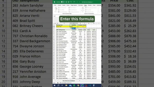 How to get data from a database in Excel! #excel смотреть онлайн