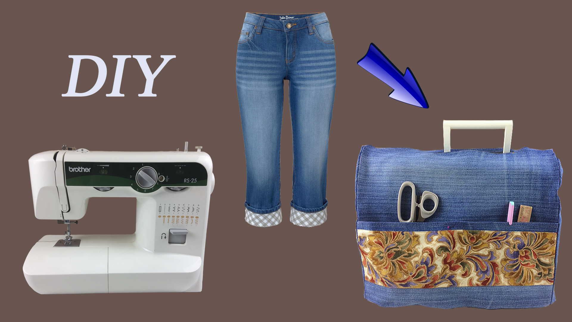 Давайте сошьём из джинсов чехол для швейной машинки смотреть онлайн