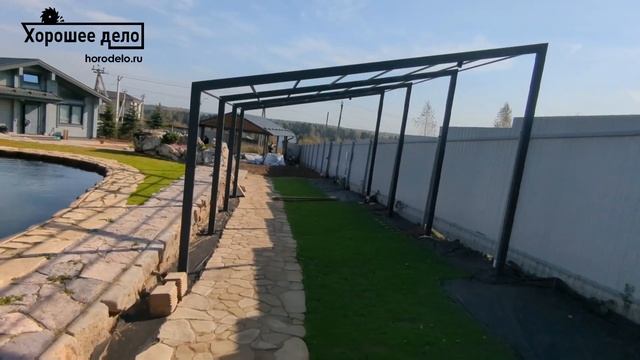 Силовая рама для винограда.