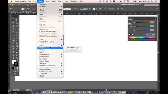 LOGO DESIGNING WITH ILLUSTRATOR BRUSHES | Satori Graphics смотреть онлайн