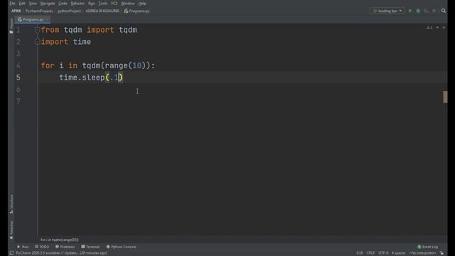 PYTHON: Loading Bar смотреть онлайн