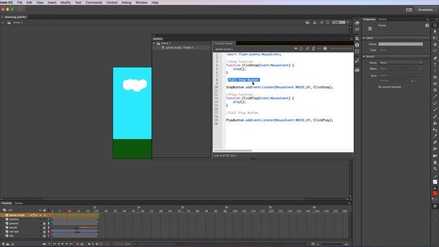 AnimateCC Play and Stop Buttons смотреть онлайн