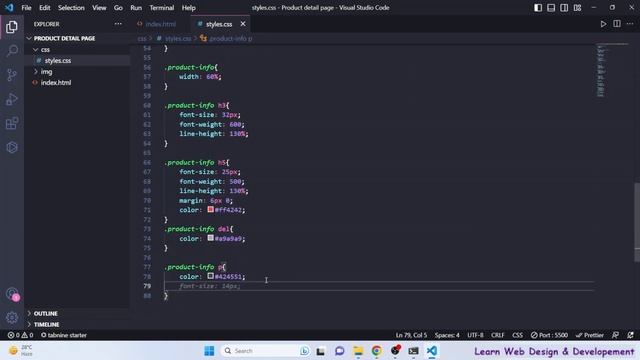 Product Details Page using HTML, CSS and JavaScript смотреть онлайн