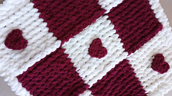 Мини сердечко , Ализе пуффи файн