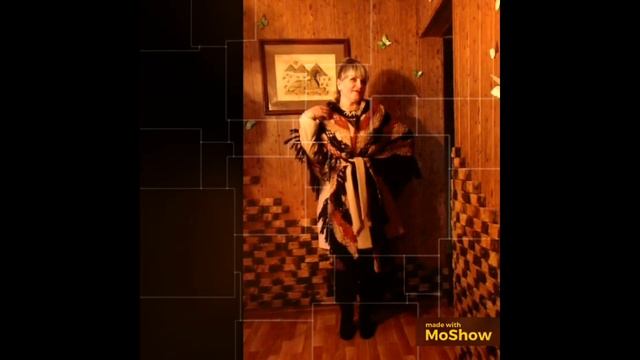 Шаль из мохеровой нитки.  Фото, схемы, демонстрационное видео.