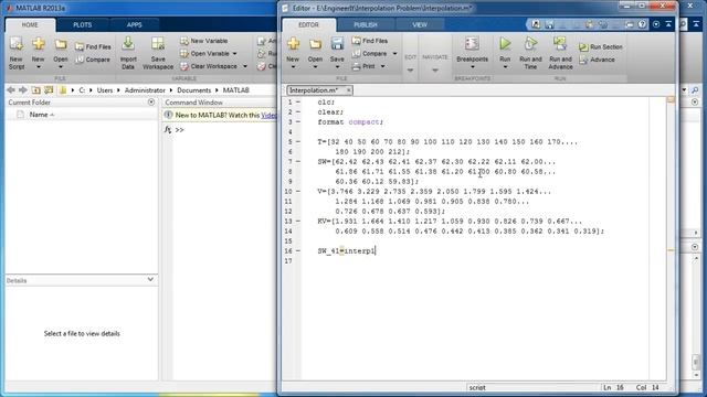Interpolation in MATLAB смотреть онлайн