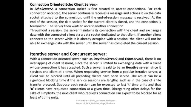 Distributed Computing, BCA 6th Sem (The client-server Paradigm) 5th Lecture смотреть онлайн