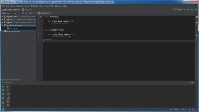 Python Programming Tutorial - 32 - Inheritance смотреть онлайн