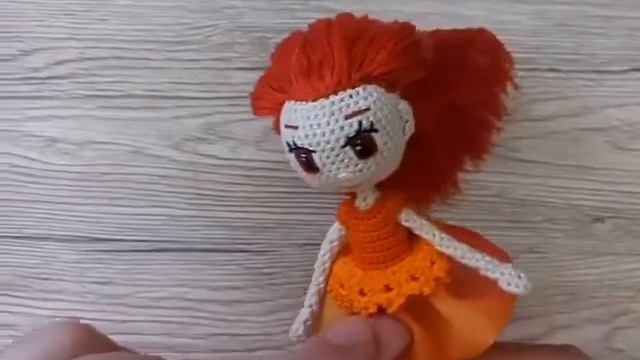 Каркасная кукла амигуруми: принцесса Осень от Katkarmela смотреть онлайн