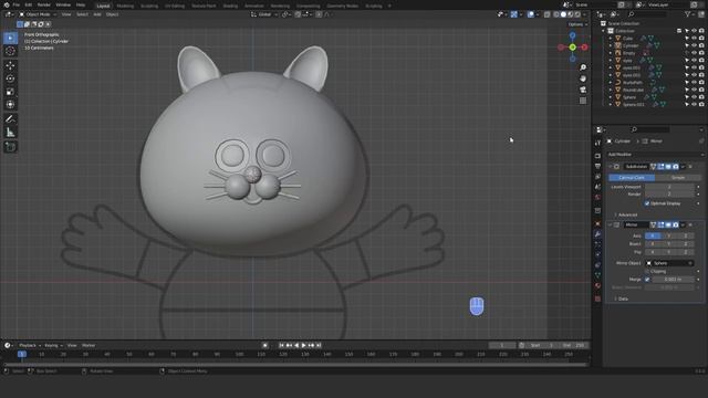 BLENDER TUTORIAL ✿ МОДЕЛИРУЕМ КОТИКА (part 1) смотреть онлайн