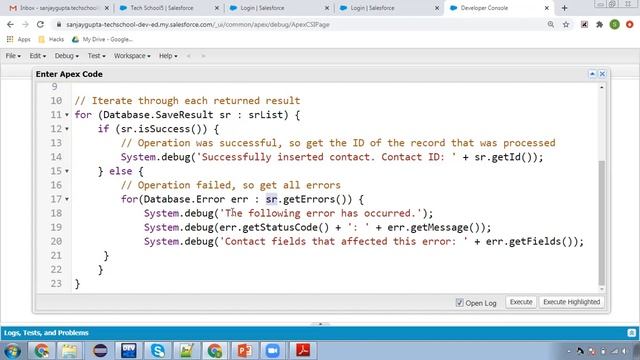 08 Database Class methods to perform Insert, Update, Upsert, Delete Operations in Apex in Salesforc смотреть онлайн