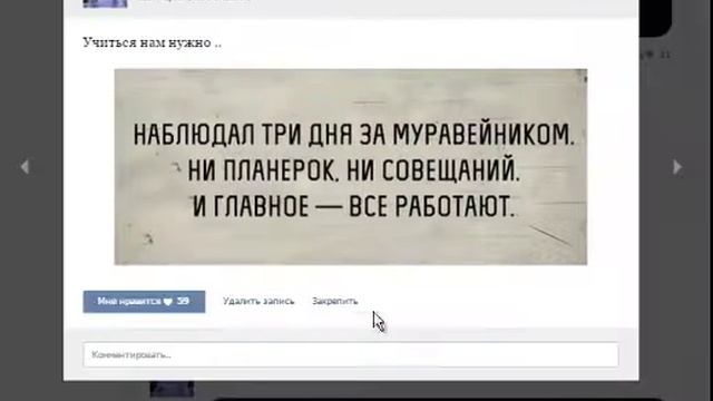 Как закрепить запись на своей странице Вконтакте