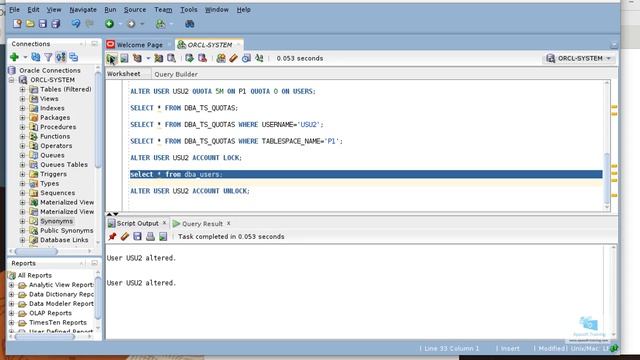 07-Tutorial seguridad Oracle. Cambiar estado de los usuarios. Bloqueo смотреть онлайн