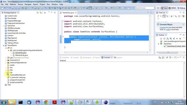 SurfaceView: Practical Android Java Development Part 65 смотреть онлайн