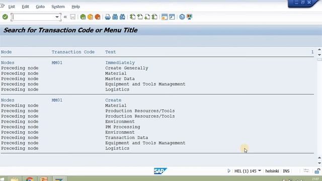 How to find menu path for any SAP T Code смотреть онлайн
