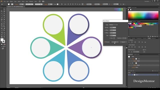 Adobe Illustrator - Inforgraphic on 'Top 6 Technology Stack' - DesignMentor смотреть онлайн