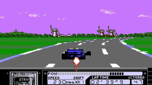 Al Unser Jr.'s Turbo Racing [NES] смотреть онлайн