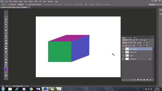 Photoshop CC Tutorials In Telugu 11|| 3D-QUBES || Computersadda.com
