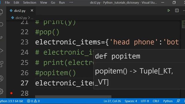 # 11 Python Tutorial | Dictionary Part-2 смотреть онлайн