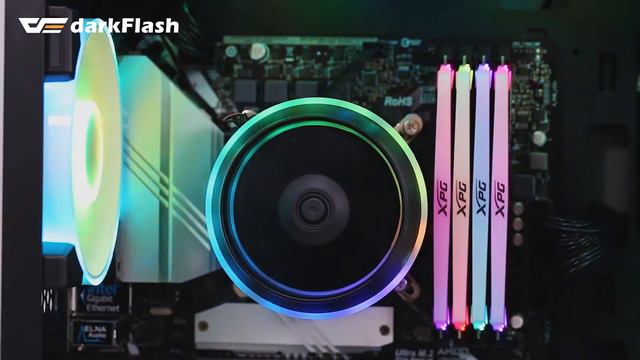 Aigo& darkFlash DLM22 Mirco ATX Gaming Pc Case with tempered glass смотреть онлайн