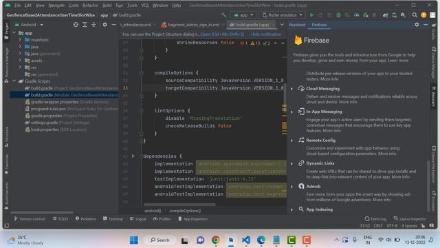Connect firebase Console to authenticate using google Sign In to an Android Application. смотреть онлайн