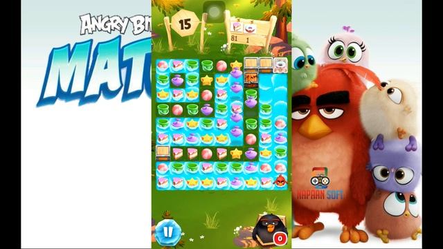 Angry Birds Match - LEVEL 191-200 - CAMPING TRIP - HIKING HANNA - Gameplay - EP15 смотреть онлайн