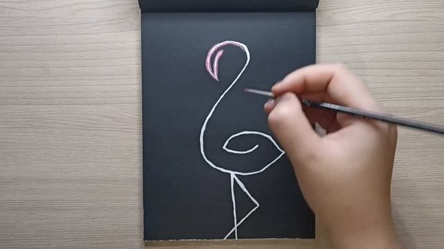 Рисунок гуашью 13. Типа неоновый фламинго смотреть онлайн