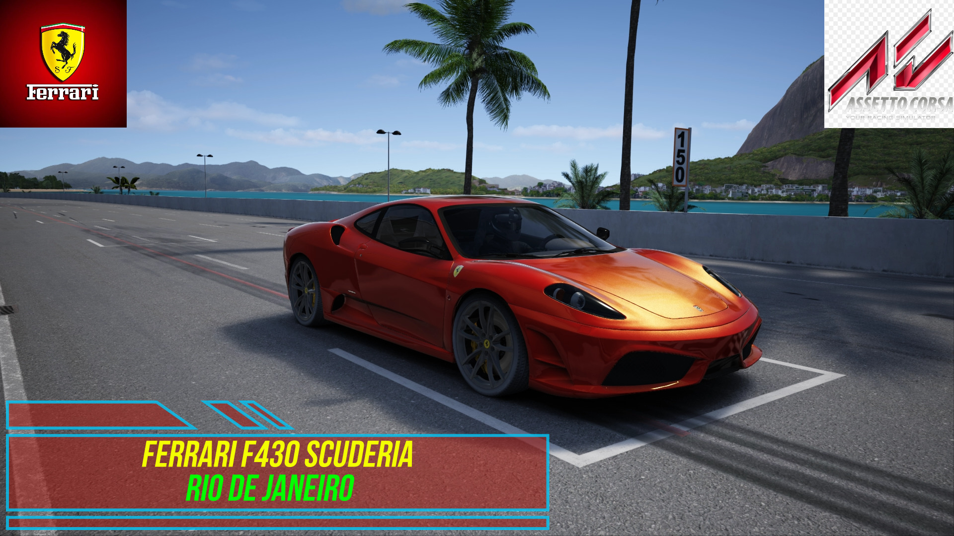 Ferrari F430 Scuderia - Rio de Janeiro | Assetto Corsa. смотреть онлайн