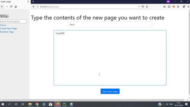 CS50 (2020) Project 1 :WIKI using Django to render Markdown Pages in HTML смотреть онлайн