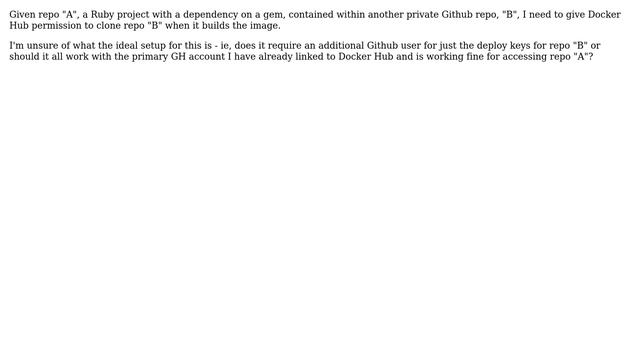 Github deploy key to allow a Docker Hub image to pull private gem with смотреть онлайн