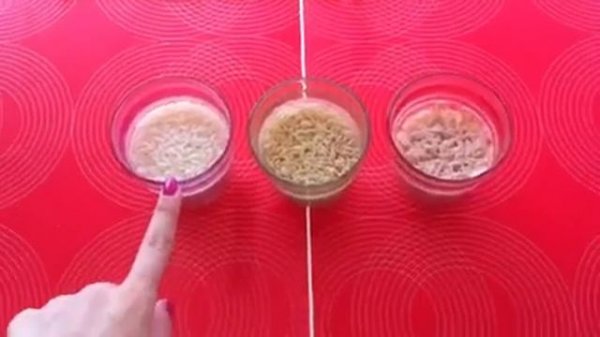 Rice experiment, Эксперимент с водой и рисом (English)